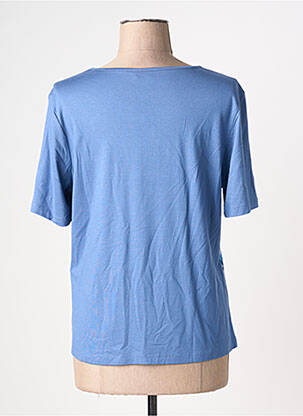 T-shirt coupe droite manches courtes bleu BARBARA LEBEK femme