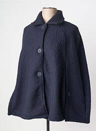 Poncho coupe ample bleu GRIFFON femme