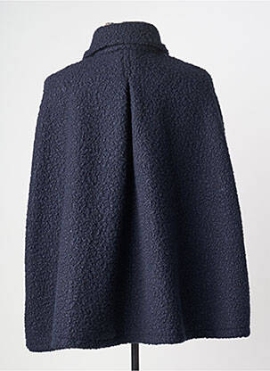 Poncho coupe ample bleu GRIFFON femme