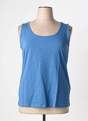 Débardeur stretch sans manche bleu BARBARA LEBEK femme