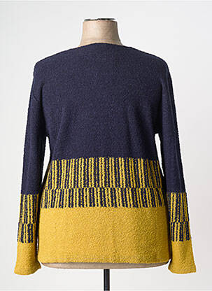 Pull coupe cintrée manches longues bleu GRIFFON femme