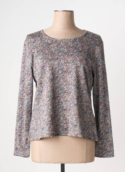 Top stretch manches longues gris GRIFFON femme