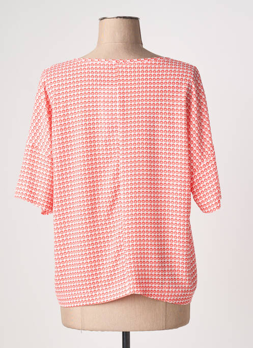 Blouse légère et transparente manches courtes rose GRIFFON femme