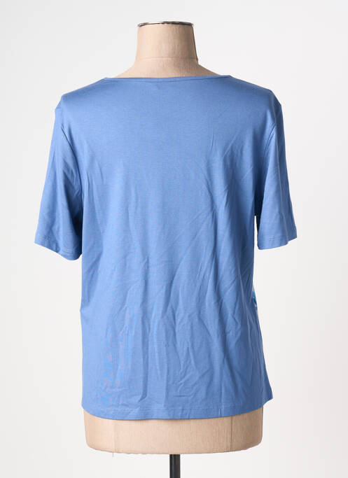 T-shirt coupe droite manches courtes bleu BARBARA LEBEK femme