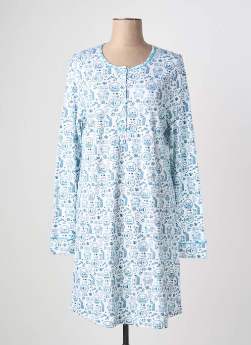 Chemise de nuit bleu ARABESCO femme