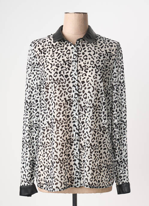 Chemisier coupe cintrée manches longues blanc GREGORY PAT femme