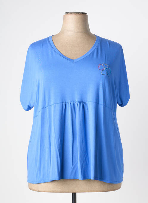T-shirt bleu GRIFFON femme