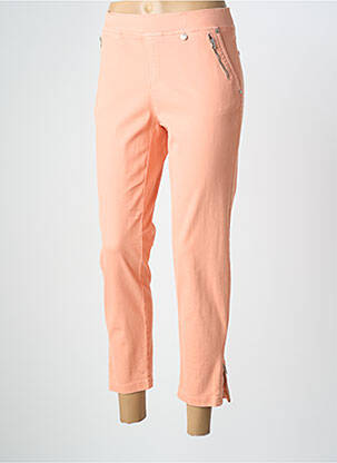 Pantalon 7/8 stretch taille normale orange ANNA MONTANA femme
