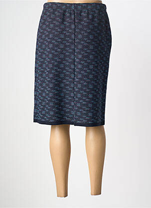 Jupe mi-longue stretch bleu GRIFFON femme