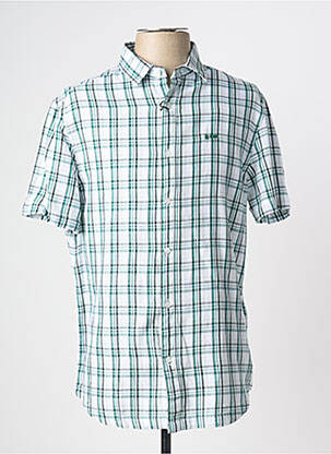 Chemise manches courtes imprimé carreaux vert LEE COOPER homme