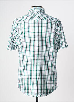 Chemise manches courtes imprimé carreaux vert LEE COOPER homme