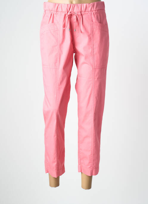 Pantalon 7/8 taille élastique taille normale rose ANNA MONTANA femme