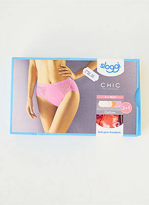 Shorty stretch rose SLOGGI femme