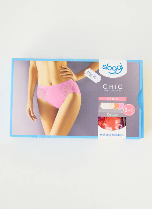 Shorty stretch rose SLOGGI femme