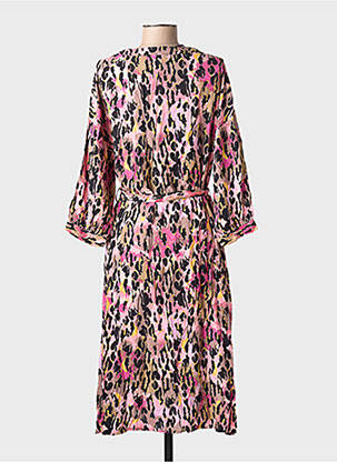 Robe mi-longue coupe fluide manches longues noir VERO MODA femme