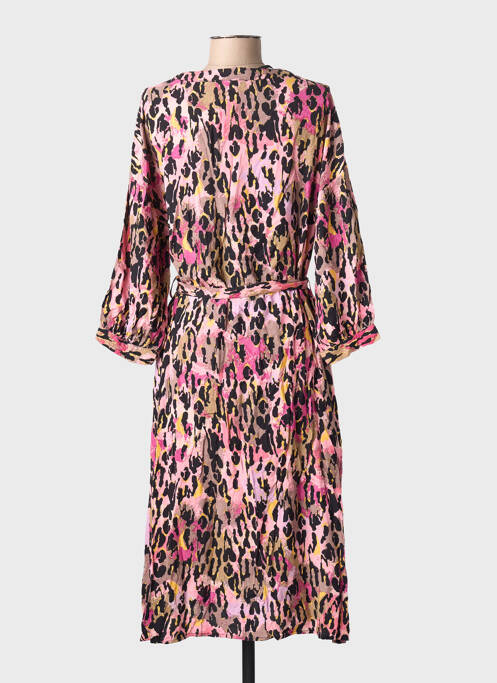 Robe mi-longue manches longues manches longues noir VERO MODA femme
