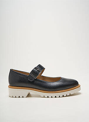 Ballerines matière lisse talon plat jusqu'à 3cm noir HEINE femme
