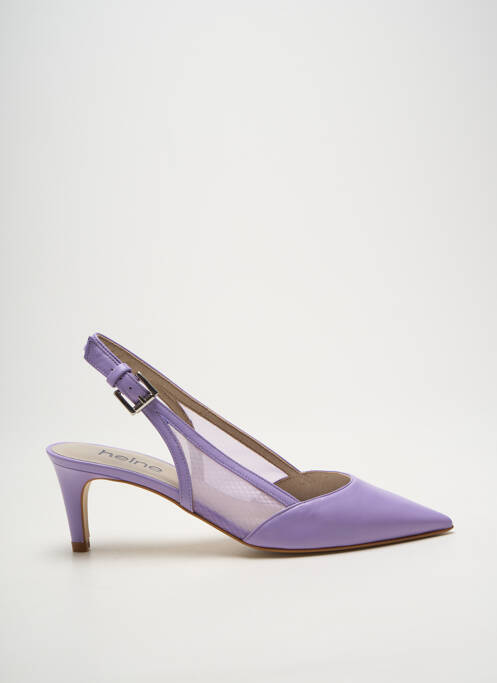 Escarpins fermeture boucle(s) talon de 7 à 9cm violet HEINE femme