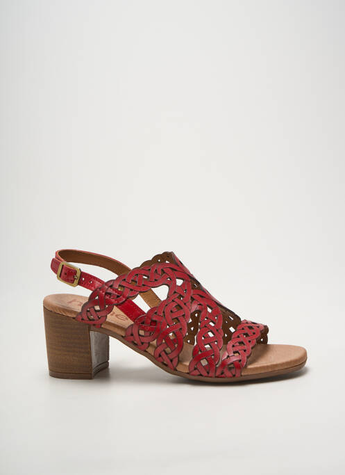 Sandales/Nu pieds rouge HEINE femme