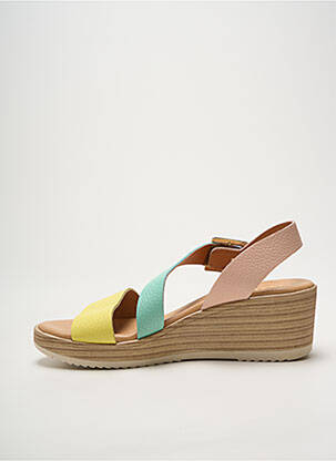 Sandales/nu pieds talon compensé talon de 4 à 6cm rose HEINE femme