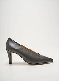Escarpins tissage satiné talon de 7 à 9cm gris HEINE femme