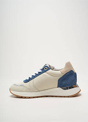 Baskets nubuck talon plat jusqu'à 3cm bleu HEINE femme
