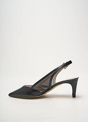 Escarpins tissage satiné talon de 4 à 6cm noir HEINE femme