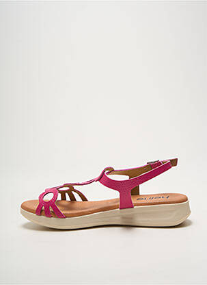 Sandales/nu pieds fermeture boucle(s) talon plat jusqu'à 3cm rose HEINE femme
