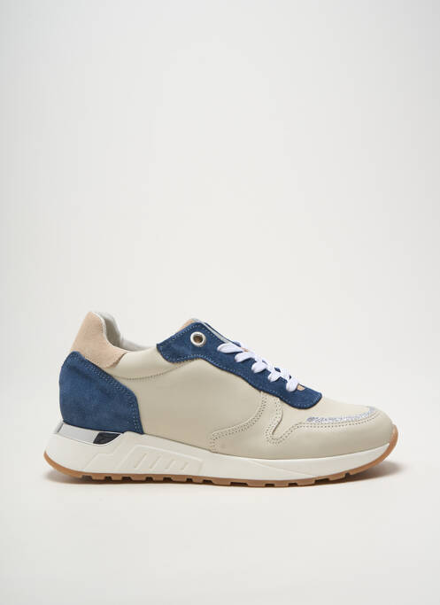 Baskets nubuck talon plat jusqu'à 3cm bleu HEINE femme
