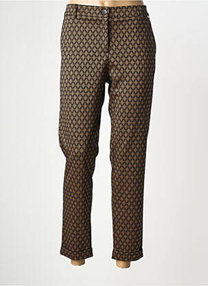 Pantalon 7/8 stretch taille normale noir ANDAM femme