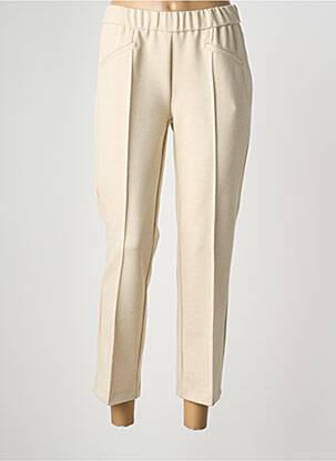 Pantalon 7/8 stretch taille normale beige TONI femme