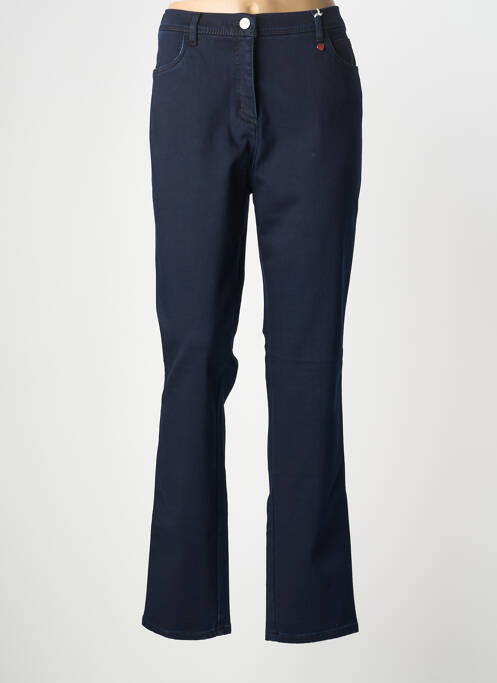 Jeans coupe droite stretch taille normale bleu TONI femme