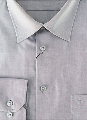 Chemise manches longues coupe cintrée gris JUPITER homme
