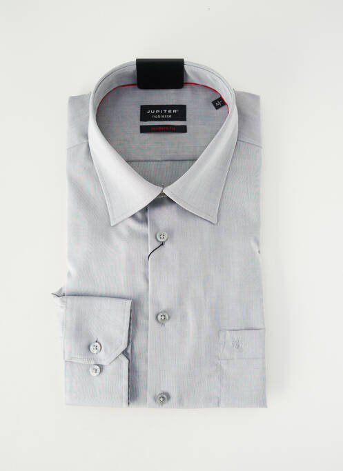 Chemise manches longues coupe cintrée gris JUPITER homme