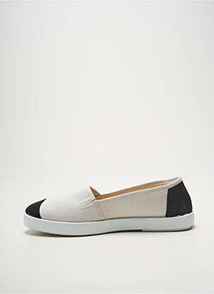 Slip ons bout rond talon plat jusqu'à 3cm beige HEINE femme