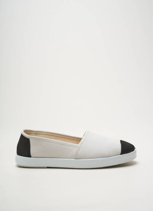 Slip ons bout rond talon plat jusqu'à 3cm beige HEINE femme