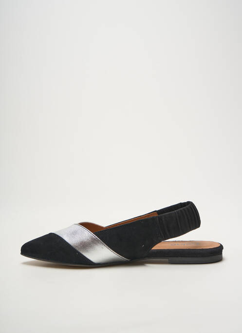 Sandales/nu pieds matière lisse talon plat jusqu'à 3cm noir HEINE femme