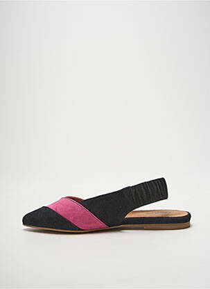 Sandales/nu pieds chiquet talon plat jusqu'à 3cm noir HEINE femme