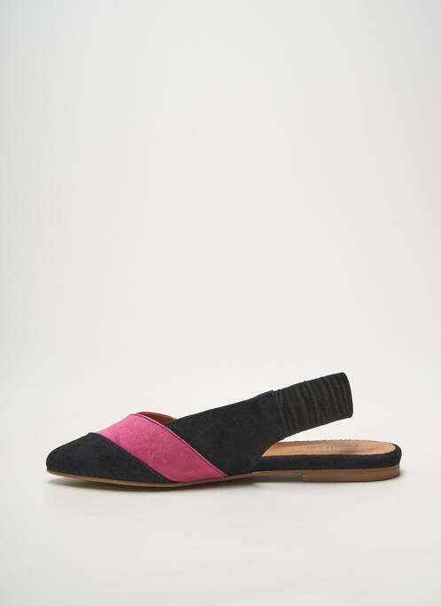 Sandales/nu pieds chiquet talon plat jusqu'à 3cm noir HEINE femme