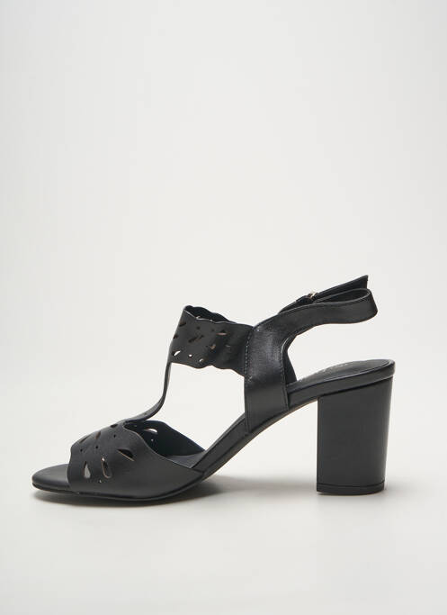 Sandales/nu pieds talon bottier talon de 7 à 9cm noir HEINE femme