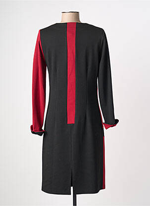 Robe mi-longue manches longues manches longues rouge GUY DUBOUIS femme