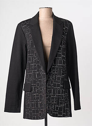 Veste casual col tailleur noir JOSEPH RIBKOFF femme