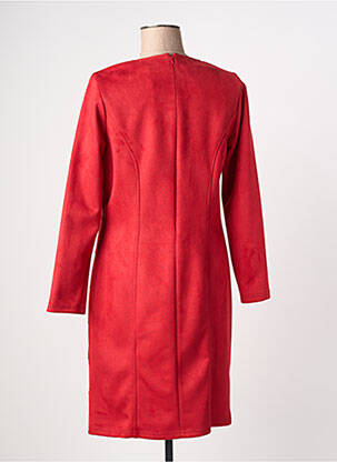 Robe mi-longue manches longues manches longues rouge MERI & ESCA femme