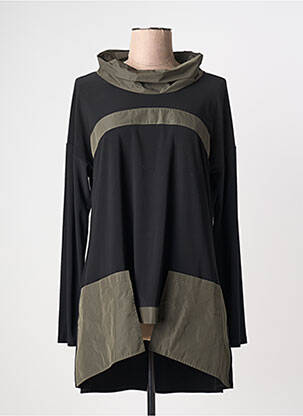 Robe mi-longue manches longues manches longues noir JOSEPH RIBKOFF femme