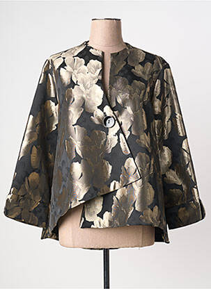 Veste casual col rond noir JOSEPH RIBKOFF femme