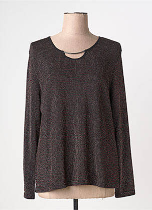 Top stretch manches longues noir GREGORY PAT femme