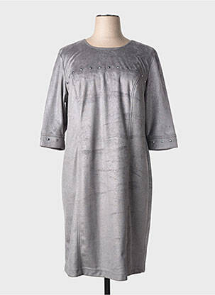 Robe mi-longue manches longues manches longues gris RABE femme