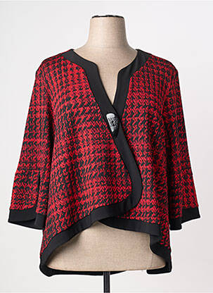 Veste casual coupe droite rouge JOSEPH RIBKOFF femme