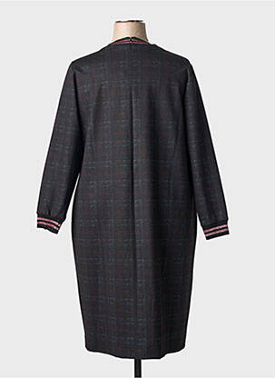 Robe mi-longue manches longues manches longues noir MERI & ESCA femme