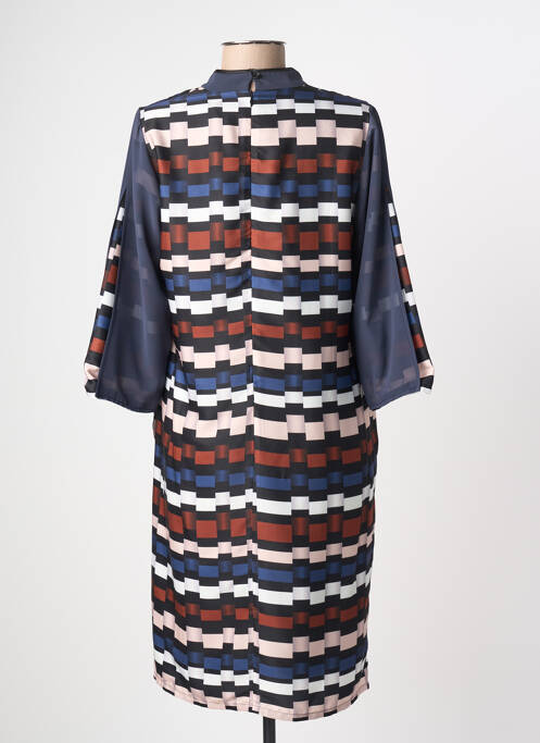 Robe mi-longue manches longues manches longues bleu MERI & ESCA femme